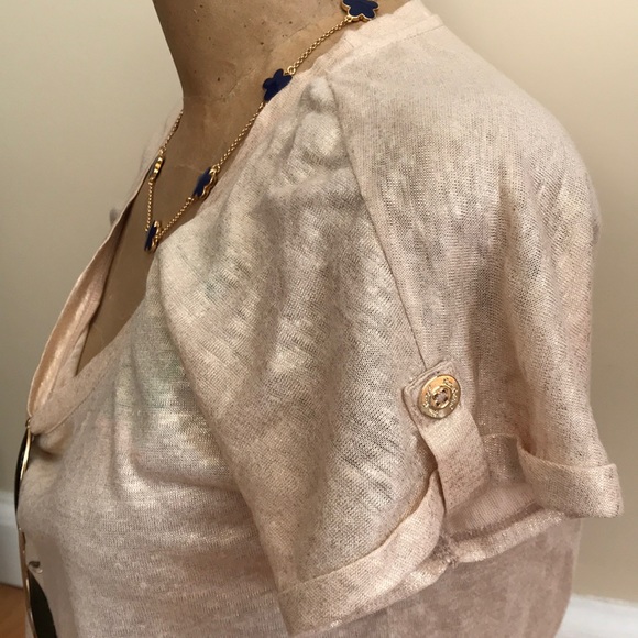 Lilly Pulitzer Gold Linen “Inara” Top - Picture 2 of 4